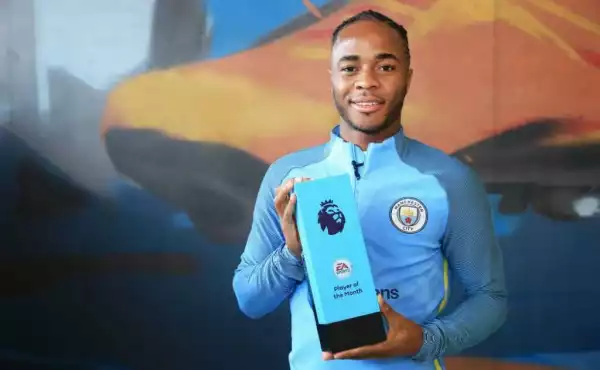 Raheem Sterling Named Premier  League Player of the Month
